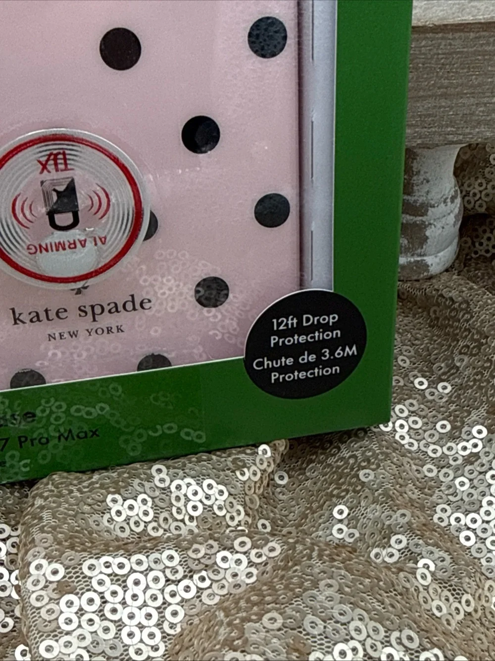 kate spade New York Pink Polka Dot Protective Phone Case 17 pro max